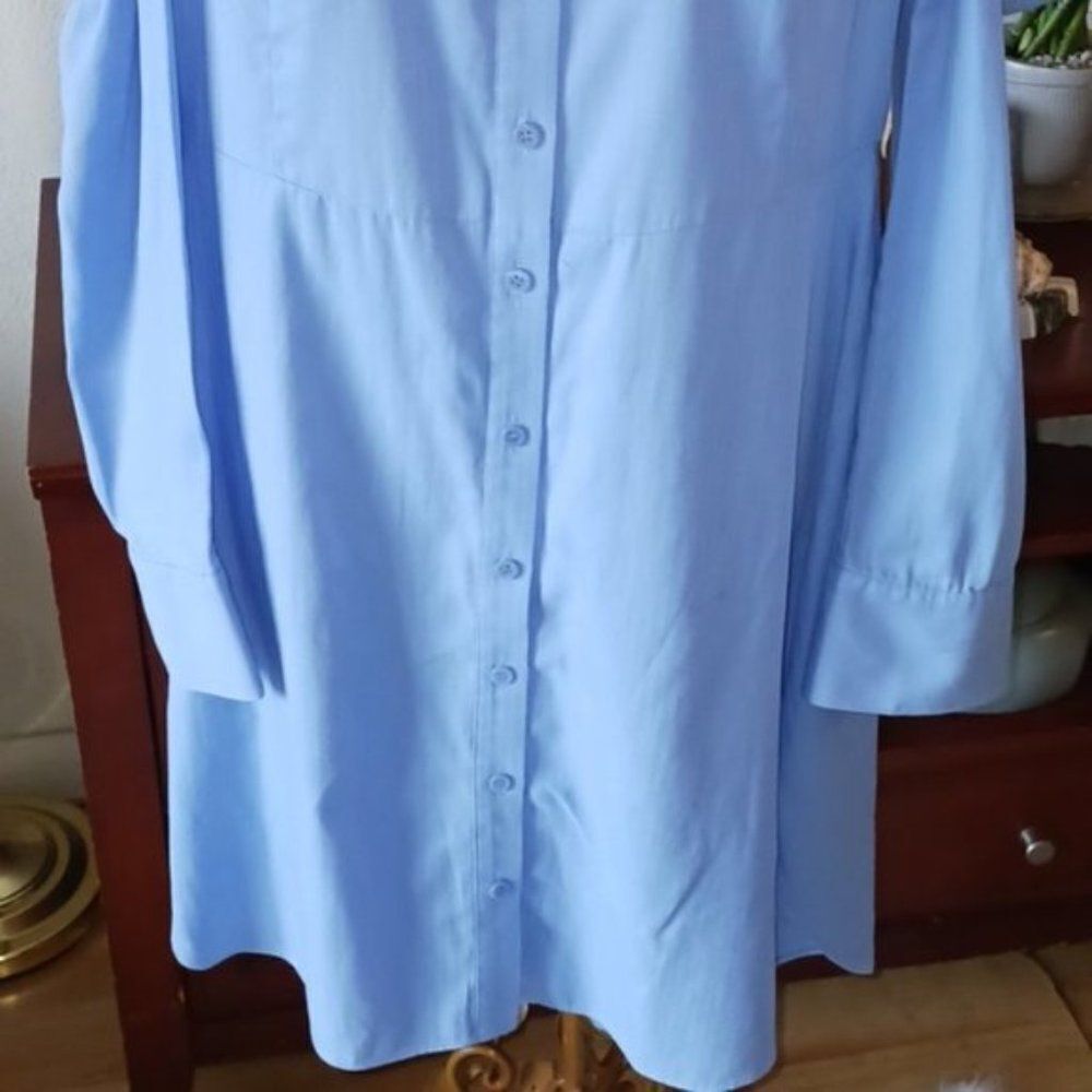 BCBGMAXAZRIA MID BLUE Women's DRESS SIZE S - Picture 6 of 11